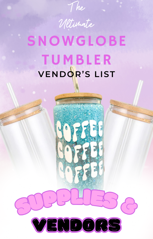 Glitter Tumbler Vendor's list